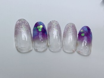 プライベートサロン イース/紫陽花ネイル