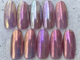 ミラー単色ネイル ¥8500～
