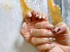 成人式ネイル　振袖ネイル
