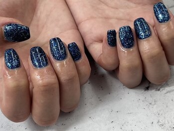 ハニービービー(Honey Bee Bee)/青ラメワンカラー