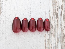 ハートネイル ￥6800