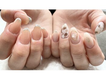 ネイル シスター(nail sister)/ちぐはぐステンドグラスネイル
