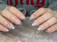 バービーフェイス 恵比寿(Barbie Face)/ガラスフレンチネイル