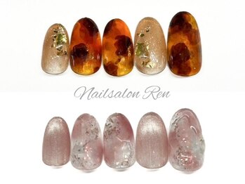 ネイルサロン レン(Ren)の写真/【毎月変わるトレンドデザインコース 9000円♪】新規限定☆流行りのデザインを選びたい方に◎