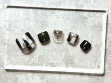 アンガット(angot.)/塗りかけ縦ストライプフット