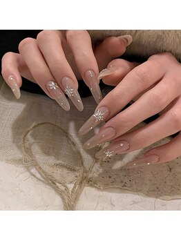 ピンキーネイル(Pinky Nail)/チップ長さだしデザイン