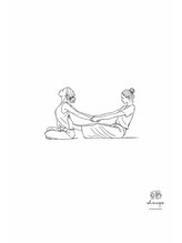 シバゴ タイ トラディショナル マッサージ(Shivago Thai traditional massage)/タイ古式マッサージで二人ヨガ♪