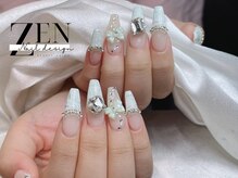 ゼン ネイル デザイン 池袋(ZEN NAIL DESIGN)/長さだしやり放題×つけ放題