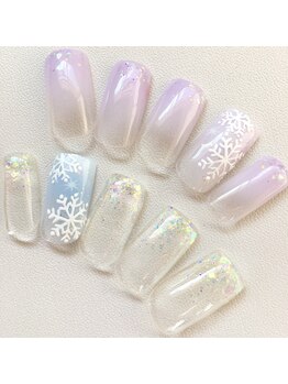 アンベリール ネイルサロンアンドスクール(embellir)/冬のシンプルネイル¥4800