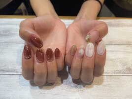 秋ニュアンスアシメ