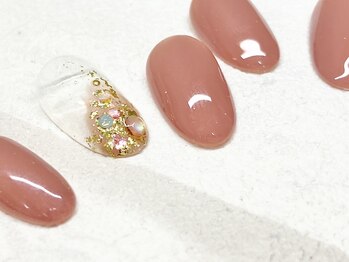 ニコルネイル(nicole nail)/ワンカラーシンプルアート¥8000