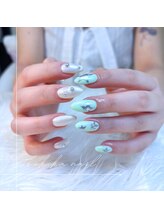 ツキカドットネイル(tsukika.nail)/【MELON GREEN☆STARS】