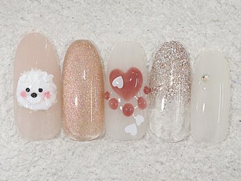 リノ ネイル(Rino nail)/2月新作ワンコネイル802b2