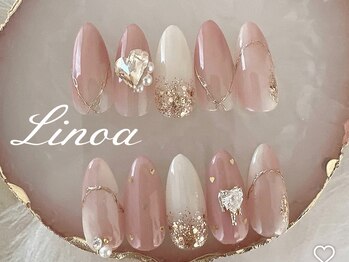 バレンタインネイル