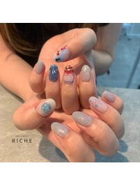 夏祭りネイル