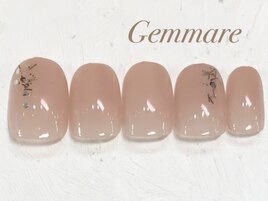 キラキラシンプルネイル