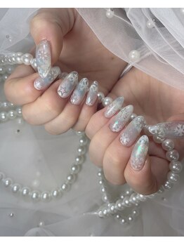 雪ネイル