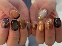 ゆびノさき イバラキシ(ibarakishi)/brown nuance