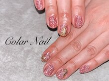 コラールネイル 本町(Colar Nail)/験担ぎ！主役級赤フラッシュ！