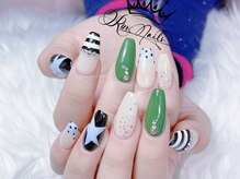 リンネイル 名古屋新栄町店(Rin.Nails)/10本チップ長さ出し＋アート付き