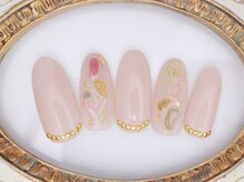 ネイルサロン あかねいろ/春夏ニュアンスアート　天然石