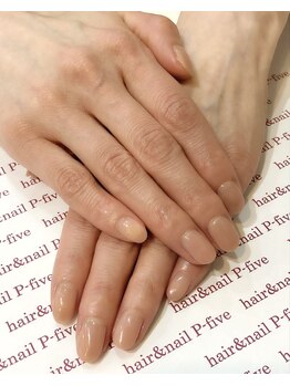 ヘアアンドネイル ピーファイブ(P-five)/ナチュラル！シェラックネイル♪