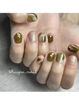 お任せシンプルニュアンスネイル