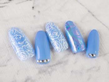 シシ(SiSi)/#シンプル #フラワー #ブルー