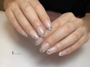 アイネイルズ 四条河原町店(I-nails)/ガラスフレンチ¥6500～11500