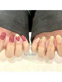 ハートネイル　byあやか