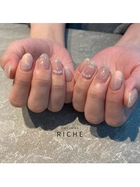 冬色オフィスネイル