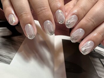 デューネイルスタジオ(dew nail studio)/ぷっくりシルバー