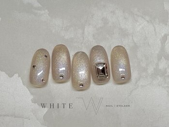 ホワイト(WHITE)/5月6月シンプルデザインコース