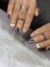 【HAND】持ち込み4本アート/ 4art nail ￥7200