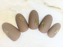 アルセア 上野御徒町店(Alcea)/秋冬　ブラウン　マットネイル