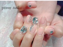 ポミーネイル 渋谷店(Pomy nail)/ピンク埋め尽くしネイル
