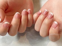 ネイルサロン イントゥ(into_)/フレンチ　ショート　上品