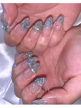 ヒスイ(Hisui)/フラッシュネイル×ラメグラデ