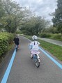 サトミスキンケアスタジオ(satomi skincare studio) 子供達とサイクリング。自然の中でエネルギーチャージです。