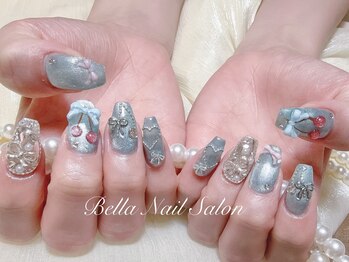 ベラーネイルサロン(Bella Nail Salon)/持ち込みデザイン　ブルーネイル