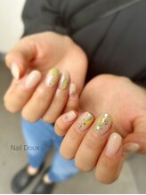 ネイル ドゥ 岡山駅前店(Nail Doux)/ニュアンススターホログラム