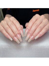 ベージュチップワンカラー