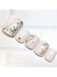 フット☆ワンカラーホイルアート