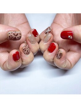 イーエムエー(e.m.a)/ヒョウ柄×マグネット