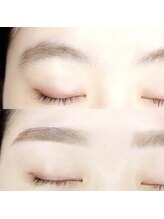アイラッシュサロン ヴェリィ(VERRY.)/丸みのある眉→平行眉に