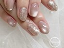 シンプルマグネット×ラメ