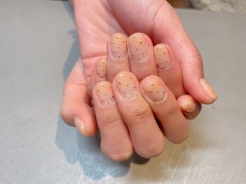 アトリエ ツメ(atelier TsuMe)/ヌーディーネイル/ドットネイル