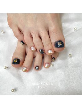 レモン(Lemon)/大粒ラメのもやもやデザイン