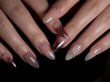 ネイルサロン キリカ(Nailsalon Kilika)/ロングネイル/リボン/ミラー