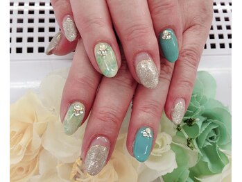 ディーネイル 天王寺(D-nail)/(日置)サマードロップネイル